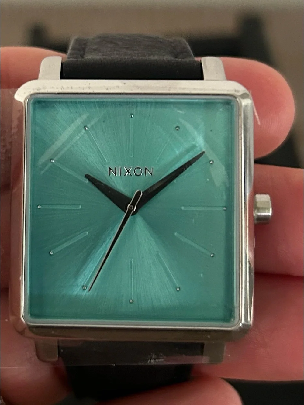 Nixon K Squared Mint Dial with Black Strap peppermint black nib